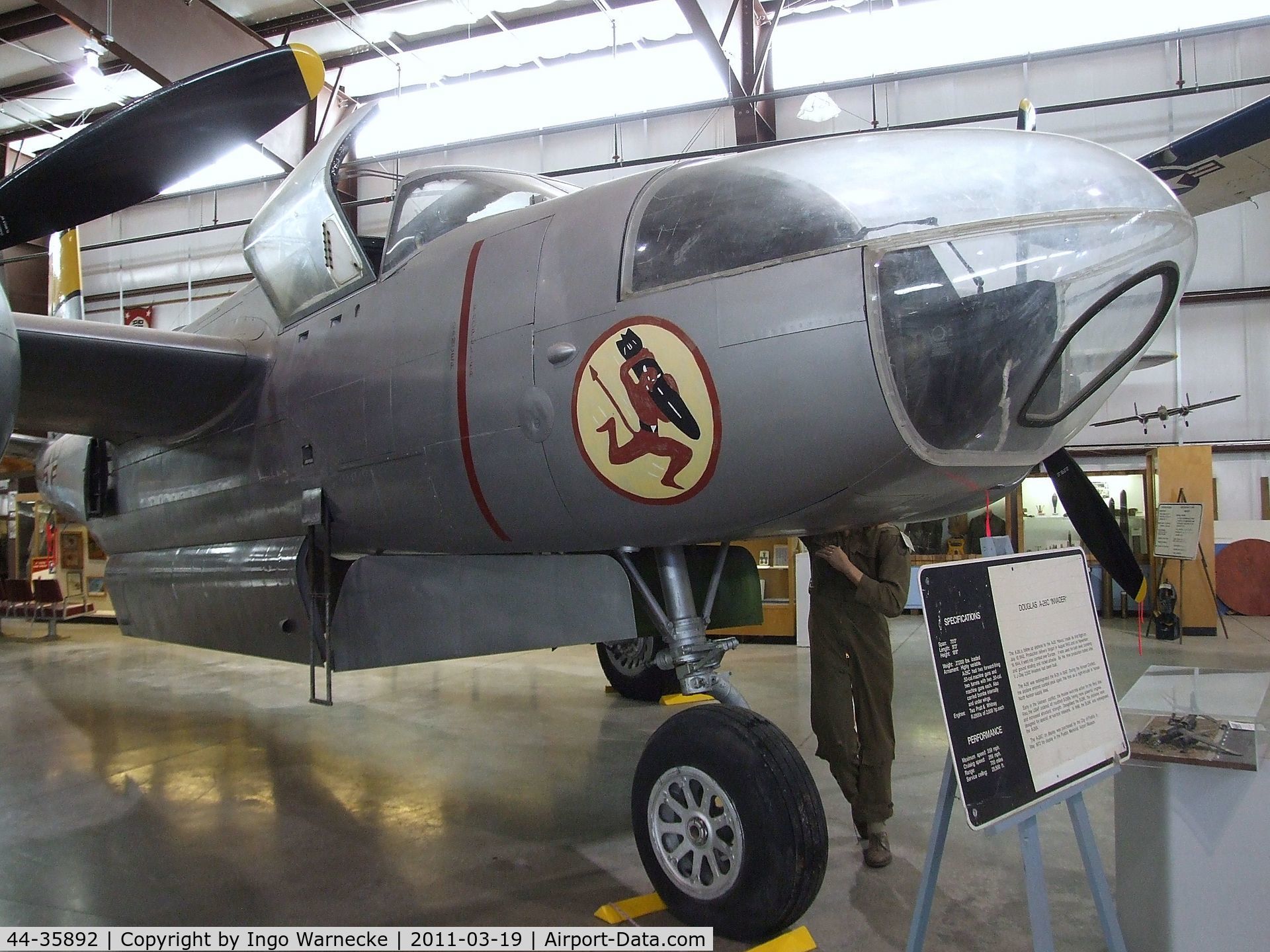 44-35892, 1944 Douglas A-26C Invader C/N 29171, Douglas A-26C Invader at the Pueblo Weisbrod Aircraft Museum, Pueblo CO