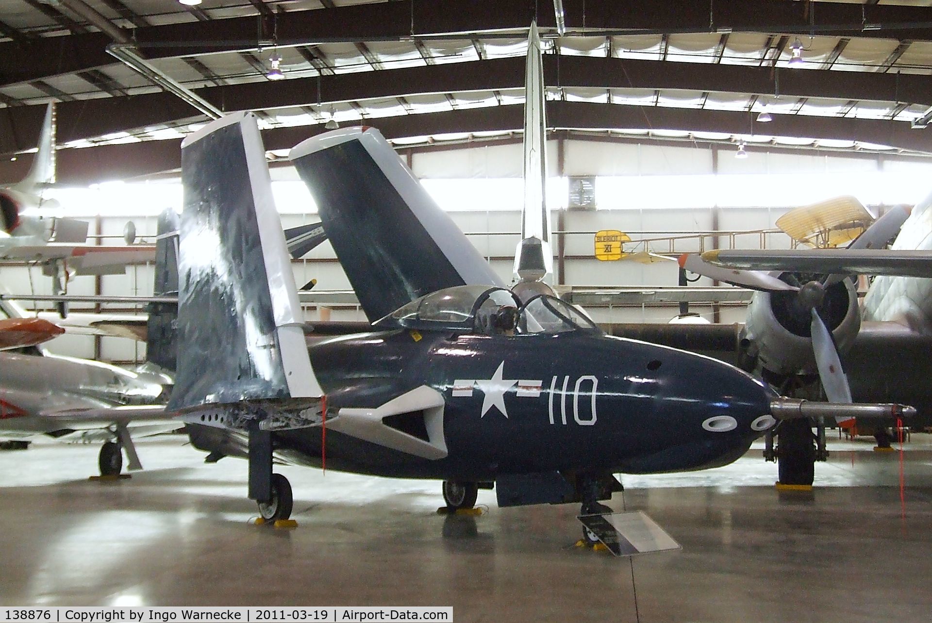138876, Grumman F9F-6 Cougar C/N Not found 138876, Grumman F9F-6 Cougar at the Pueblo Weisbrod Aircraft Museum, Pueblo CO