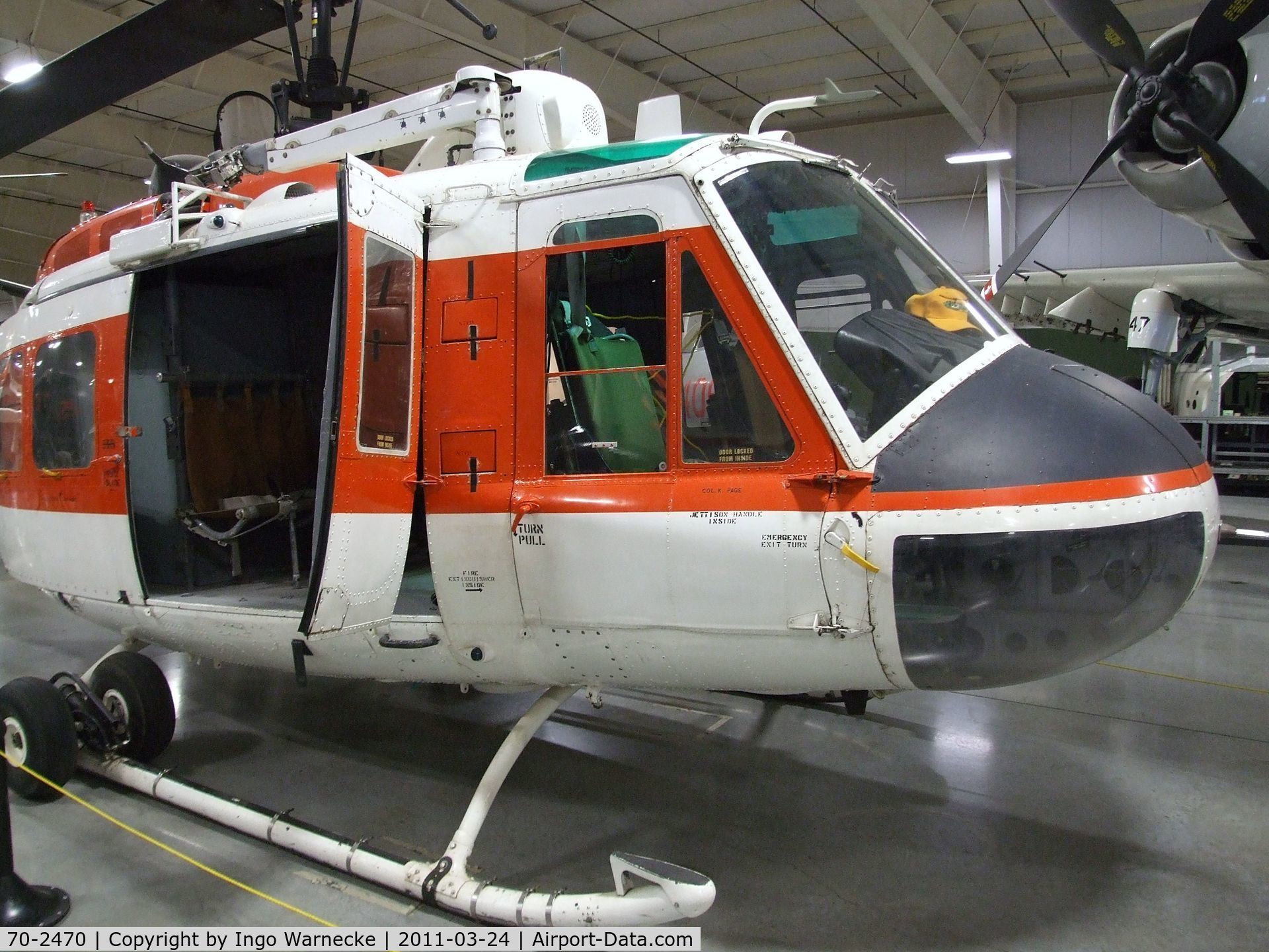 70-2470, Bell HH-1H Iroquois C/N 17114, Bell HH-1H Iroqouis at the Hill Aerospace Museum, Roy UT