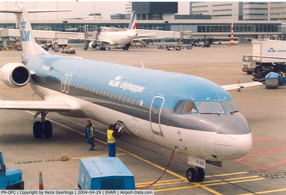 PH-OFC, 1989 Fokker 100 (F-28-0100) C/N 11263, KLM ,ready for the flight to Bergen , Norway