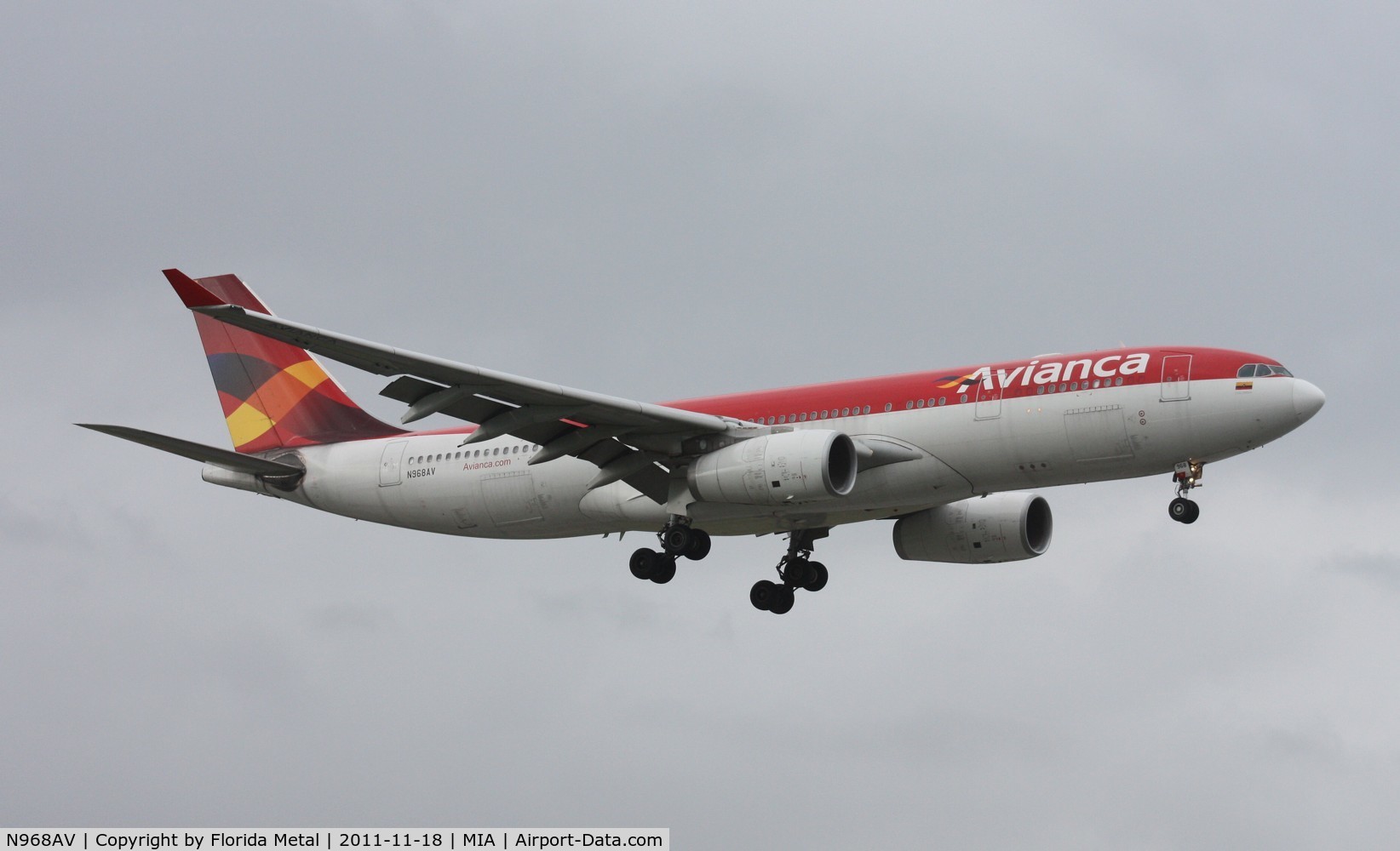 N968AV, 2009 Airbus A330-243 C/N 1009, Avianca A330-200