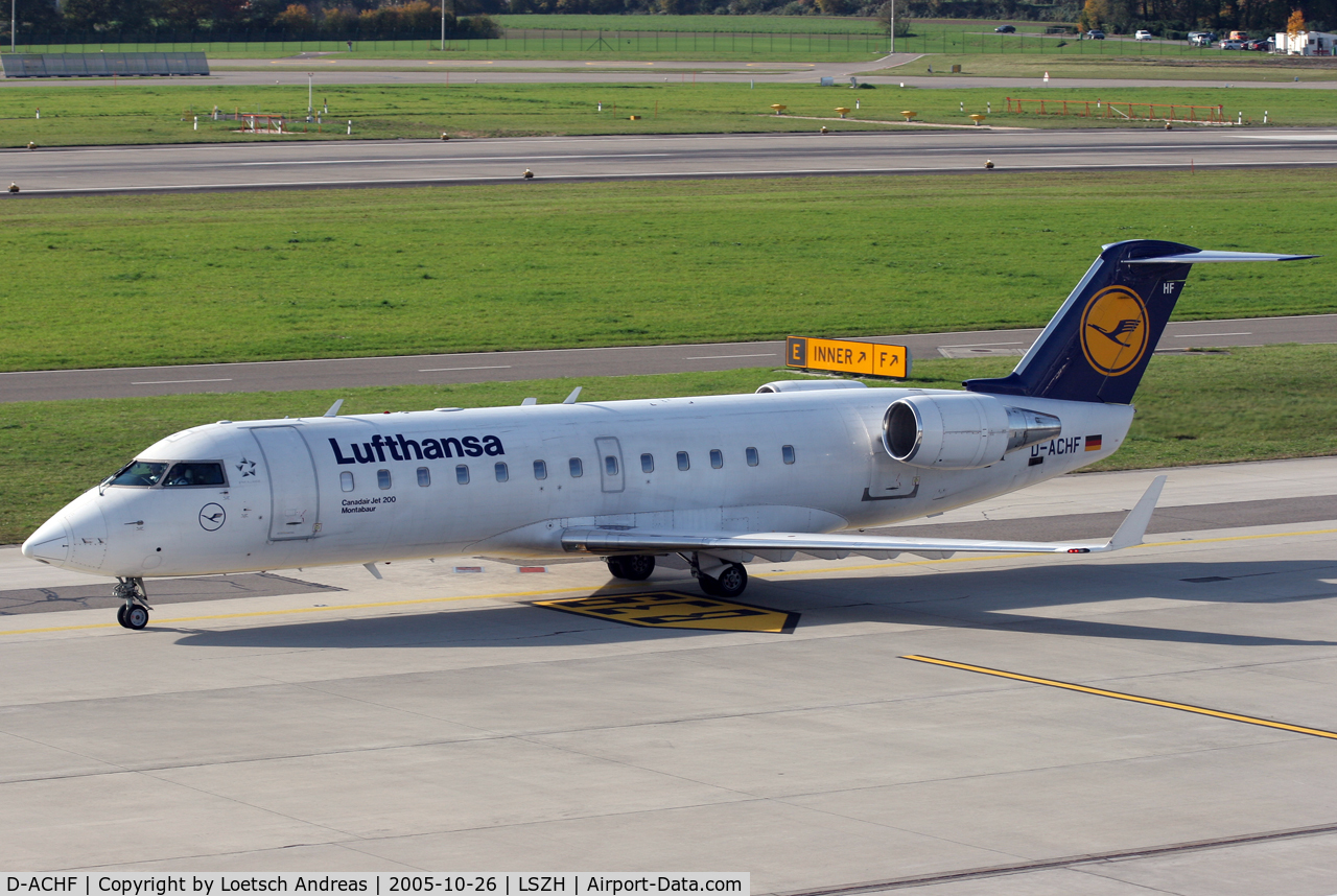 D-ACHF, 2000 Canadair CRJ-200LR (CL-600-2B19) C/N 7431, Lufthansa Regional Jet