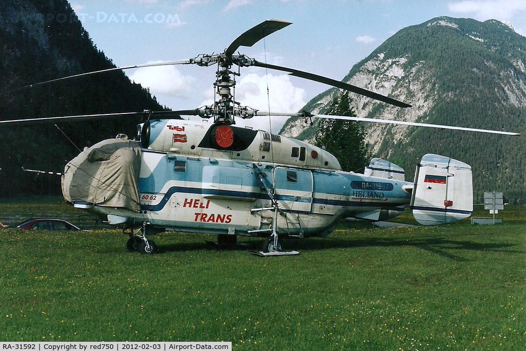 RA-31592, Kamov Ka-32T Helix C C/N 8717, Photograph by Edwin van Opstal with permission. Scanned from a color print.
