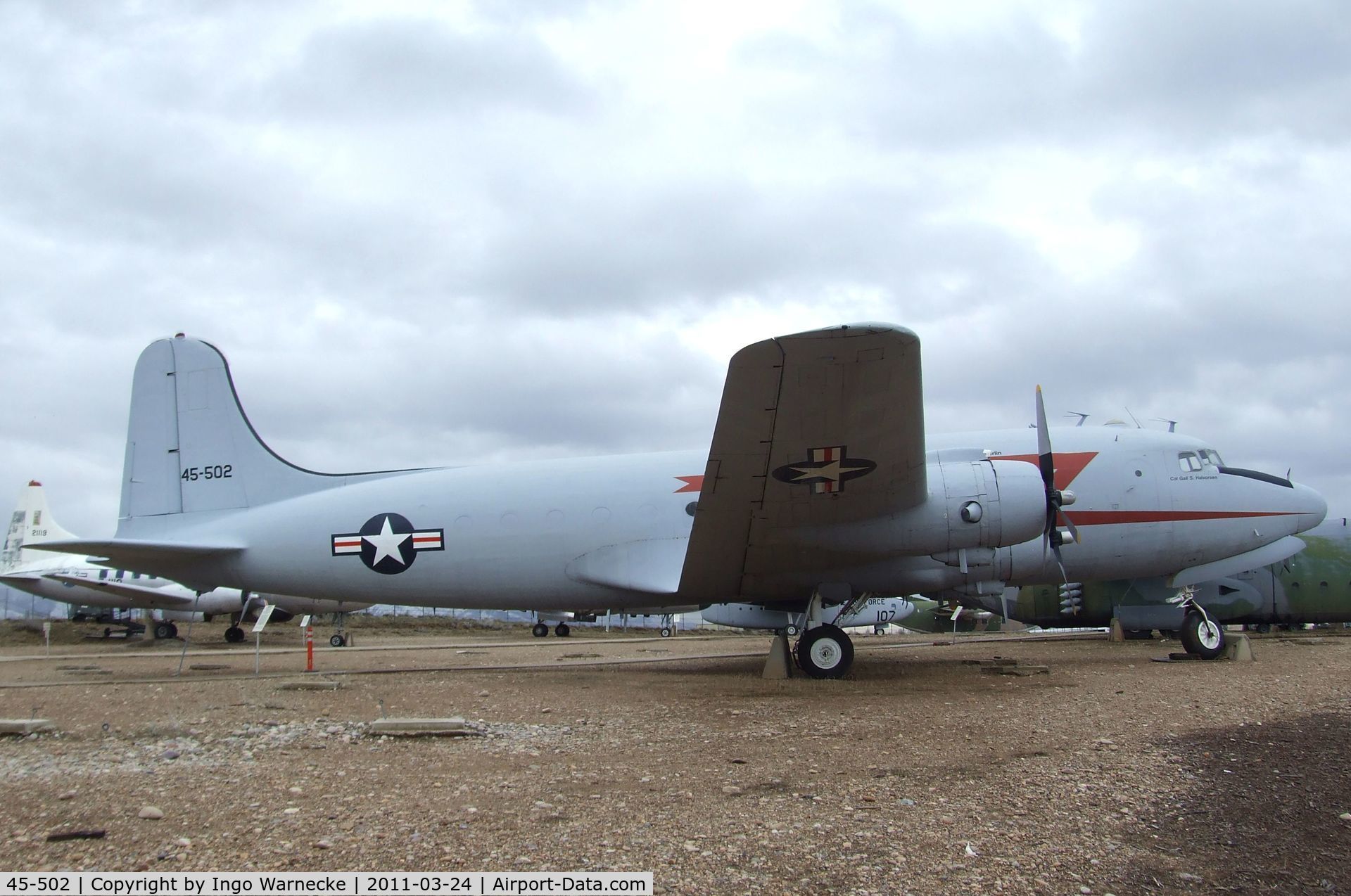 45-502, Douglas DC-4 Skymaster (C-54G) C/N 45-502, Douglas C-54G-1-DO Skymaster at the Hill Aerospace Museum, Roy UT