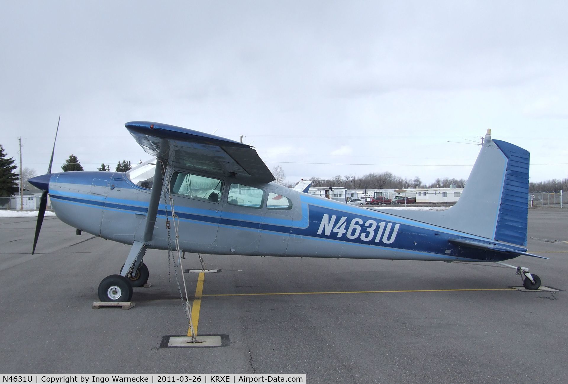 N4631U, 1963 Cessna 180G C/N 18051331, Cessna 180G Skywagon at Rexburg-Madison County airport, Rexburg ID