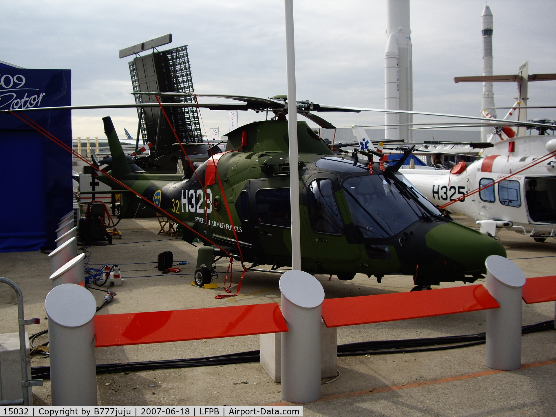 15032, Agusta Hkp15 (A-109E LUH) C/N 13762, on display at SIAE 2007