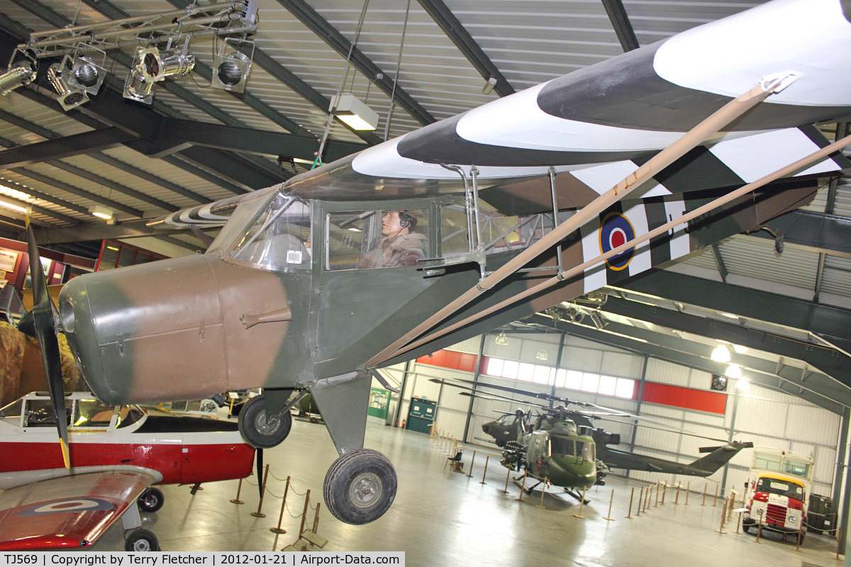 TJ569, 1945 Taylorcraft J Auster 5 C/N 1579, Auster 5 , TJ569 , at Army Flying Museum at Middle Wallop