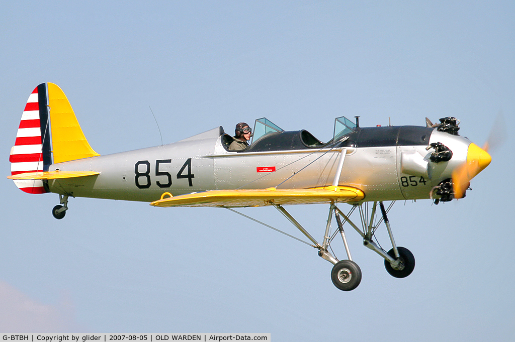 G-BTBH, 1942 Ryan PT-22 Recruit (ST3KR) C/N 2063, One of two of the type to fly regularly here.