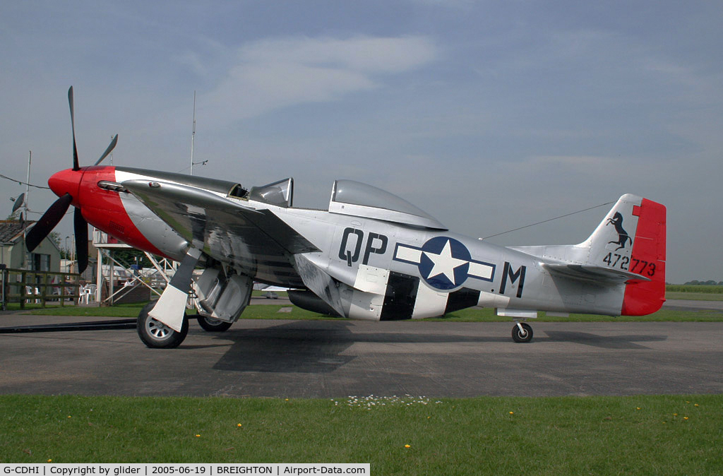 G-CDHI, 1944 North American P-51D Mustang C/N 122-39232, A happy memory only now!!