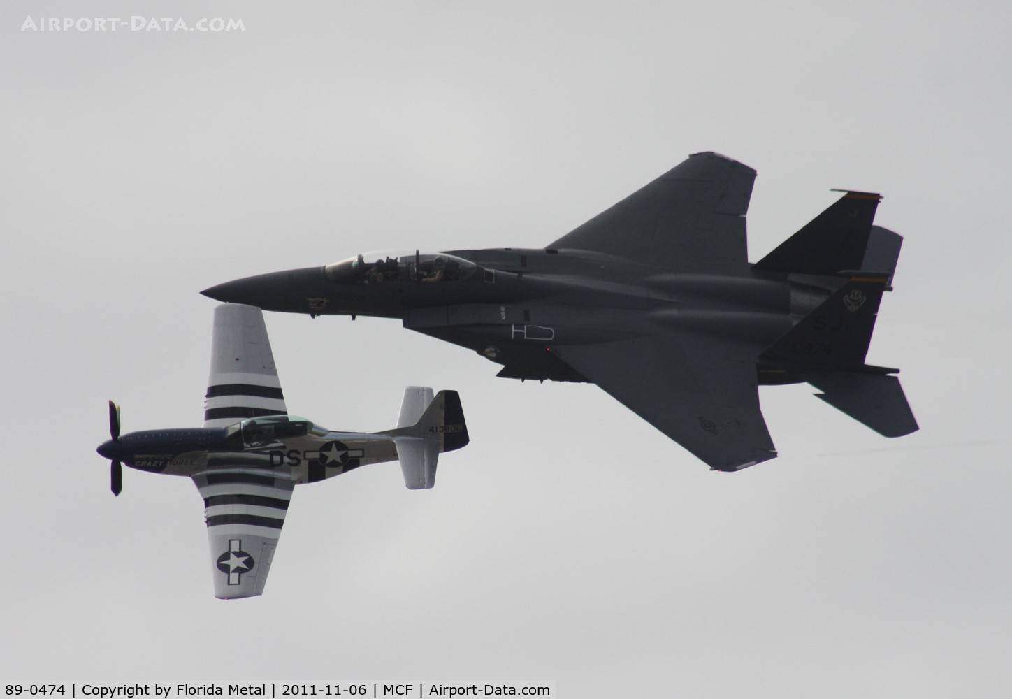89-0474, 1989 McDonnell Douglas F-15E Strike Eagle C/N 1121/E096, F-15 with Crazy Horse
