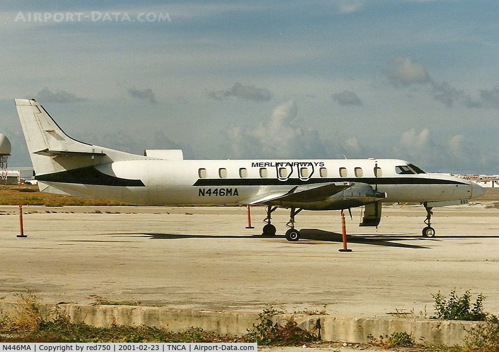 N446MA, 1987 Fairchild SA-227AC Metro III C/N AC-693B, Photograph by Edwin van Opstal with permission. Scanned from a color print.
