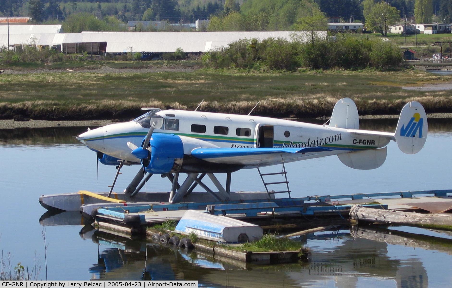 CF-GNR, 1952 Beech Expeditor 3NM C/N CA-191, Dock side Campbell River, Vancouver Island