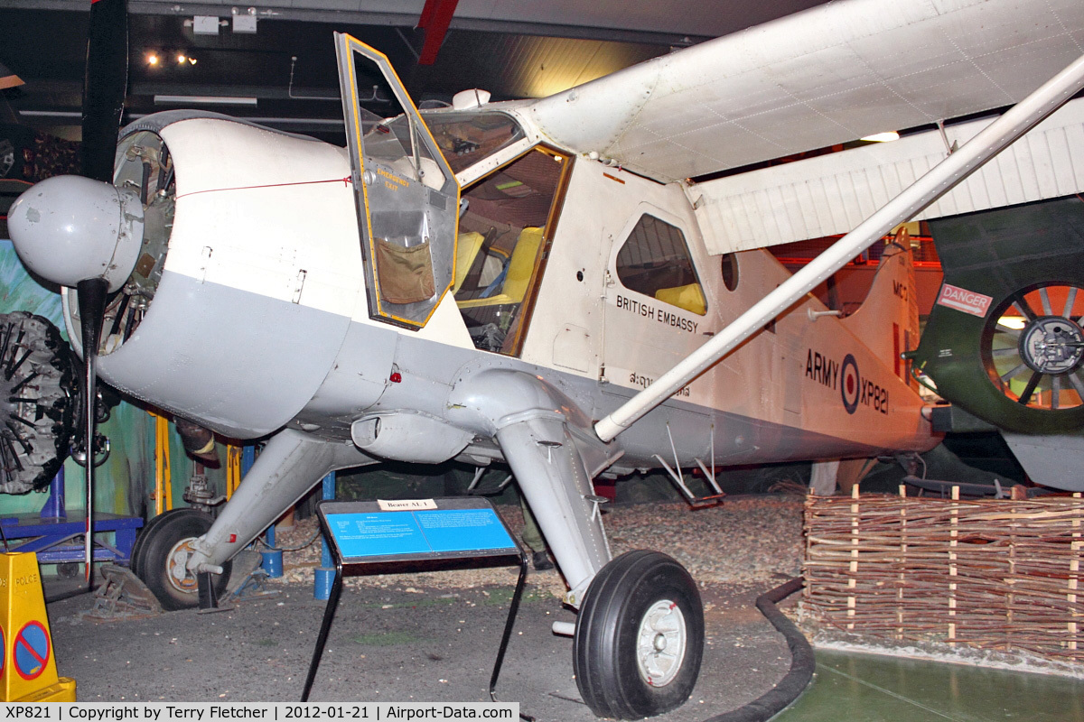 XP821, De Havilland Canada DHC-2 Beaver AL.1 C/N 1484, De Havilland Canada Beaver AL.1, c/n: 1484 at Army Flying Museum at Middle Wallop