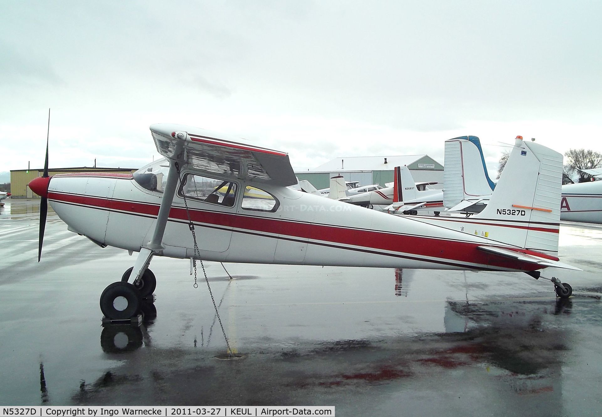 N5327D, 1958 Cessna 180A C/N 50225, Cessna 180A Skywagon at Caldwell Industrial airport, Caldwell ID