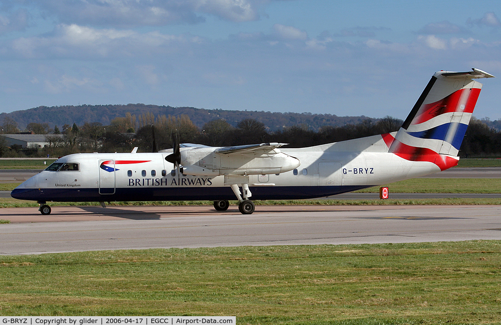 G-BRYZ, 1998 De Havilland Canada DHC-8-311 Dash 8 C/N 464, Domestic arrival