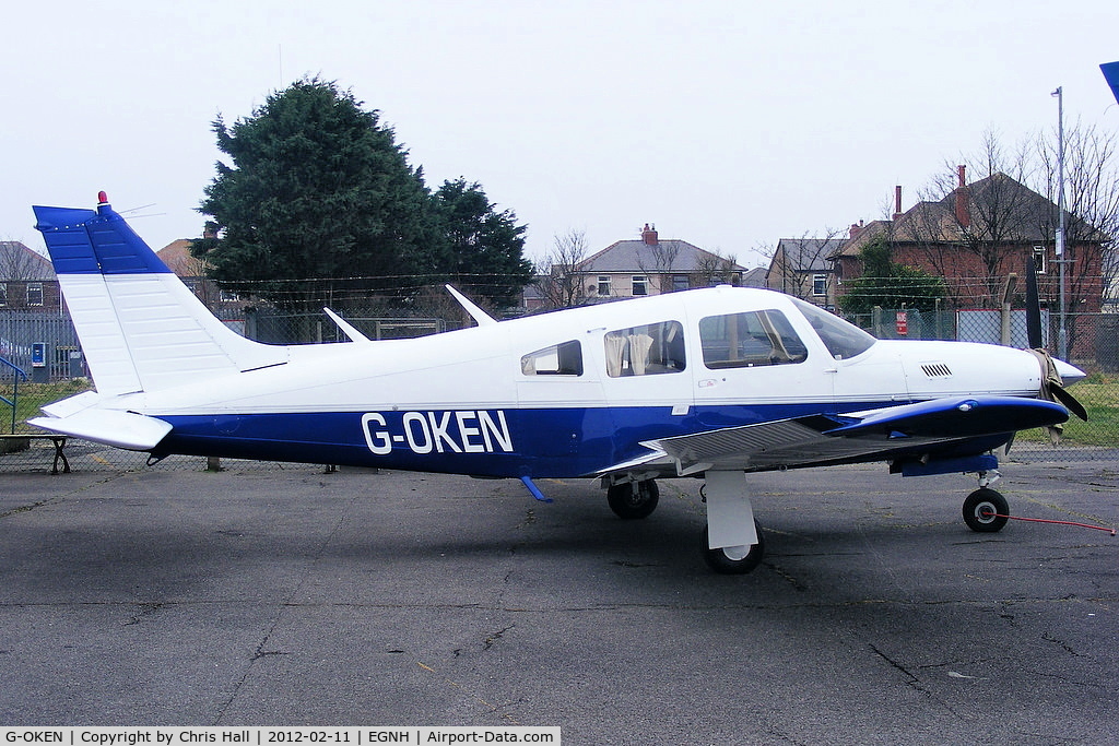 G-OKEN, 1977 Piper PA-28R-201T Cherokee Arrow III C/N 28R-7703390, privately owned