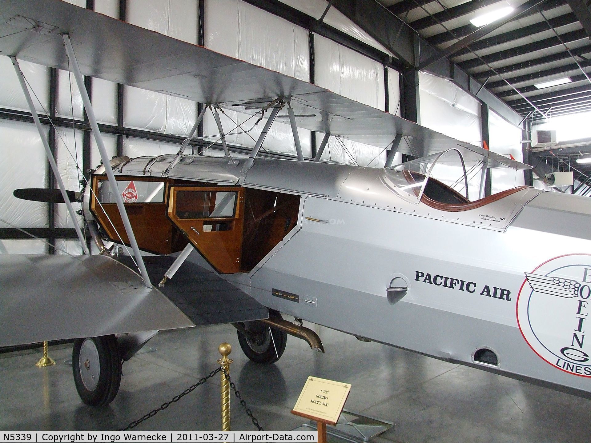 N5339, 1928 Boeing 40C C/N 1043, Boeing 40-C at the Western Antique Aeroplane and Automobile Museum, Hood River OR