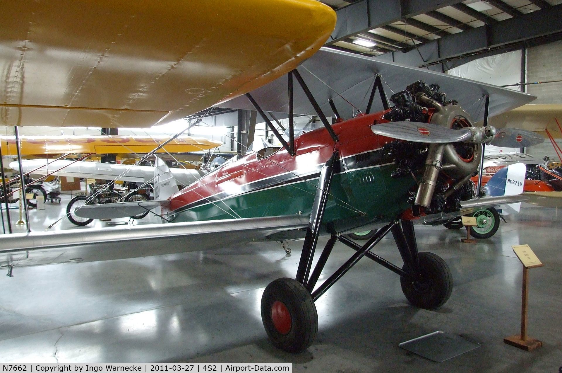 N7662, Waco GXE C/N 1657, Waco CSO at the Western Antique Aeroplane and Automobile Museum, Hood River OR