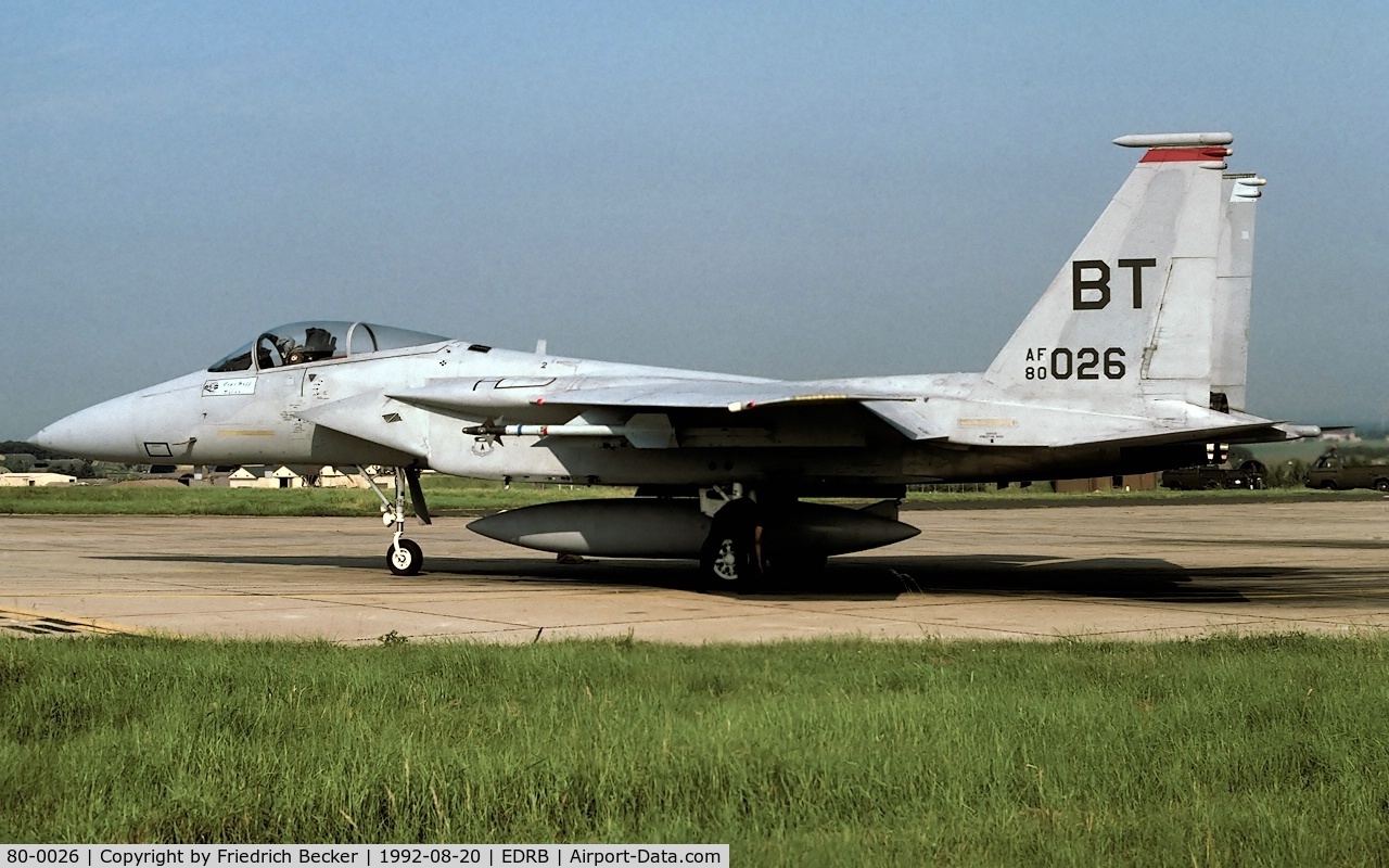 80-0026, McDonnell Douglas F-15C Eagle C/N 0672/C175, last chance inspection