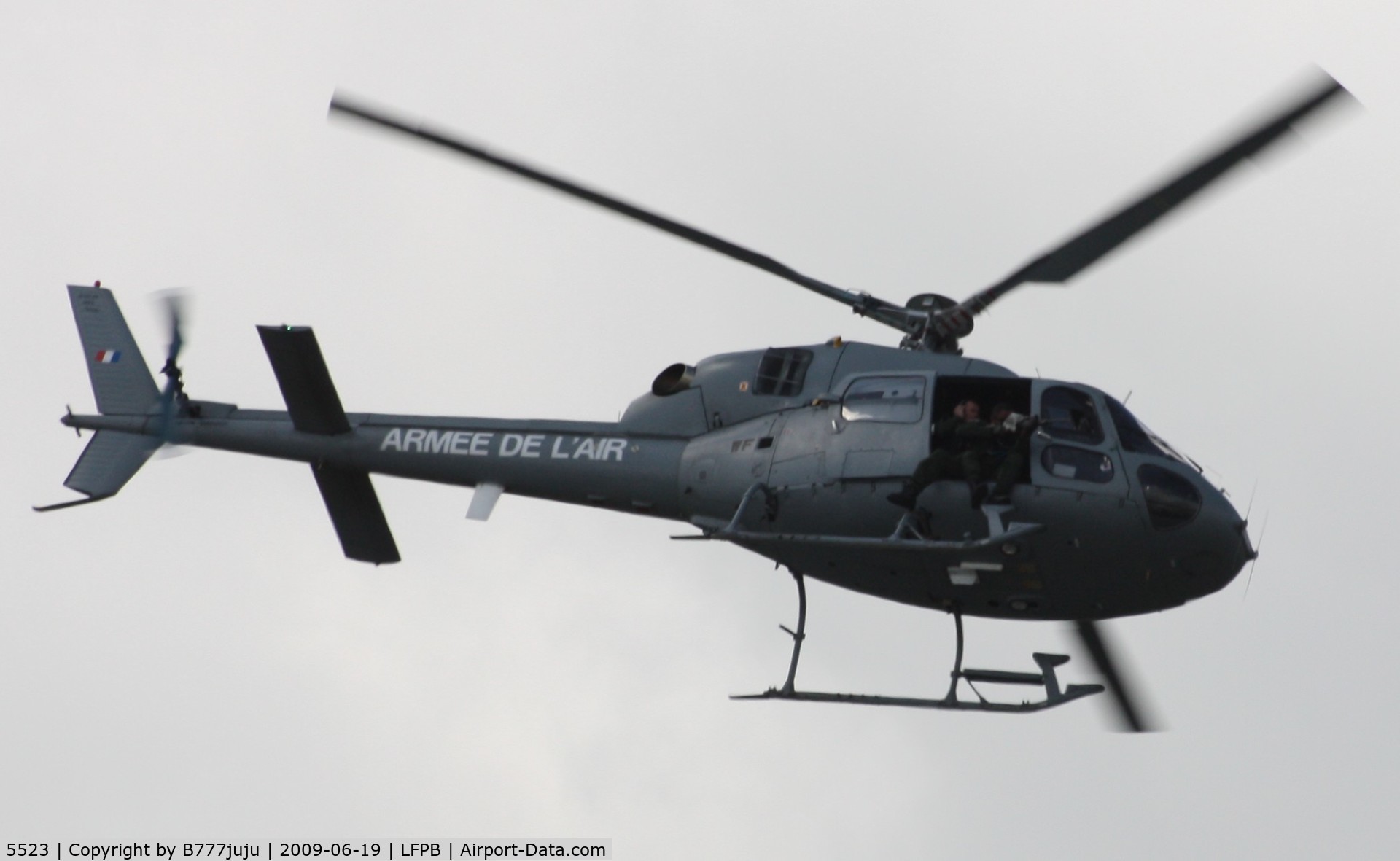 5523, Aérospatiale AS-555AN Fennec C/N 5523, on display at SIAE 2009