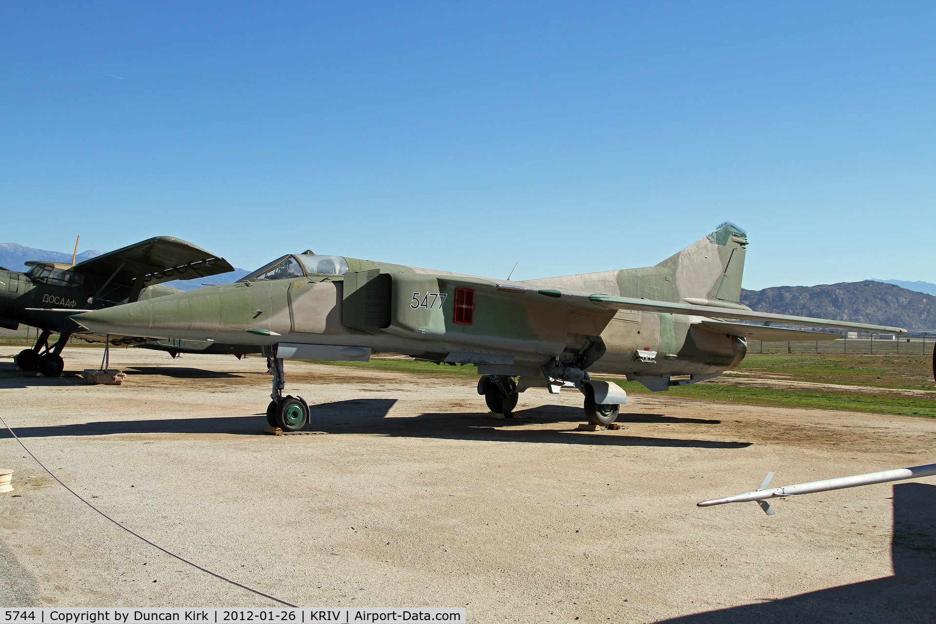 5744, Mikoyan-Gurevich MiG-23BN C/N 0393215744, Part of a small Soviet contingent