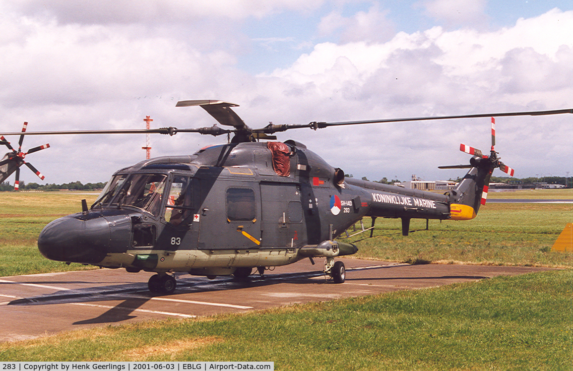 283, Westland SH-14D Lynx C/N 219, Heli Meet Bierset 2001