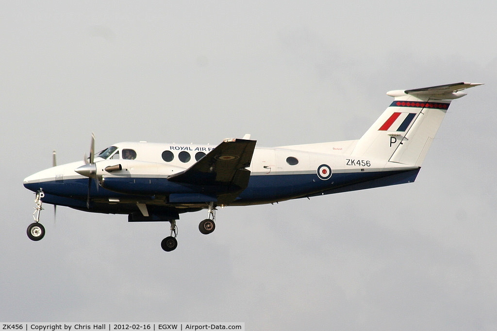 ZK456, 2003 Raytheon B200 King Air C/N BB-1837, RAF 3FTS / 45(R) Sqn based at RAF Cranwell