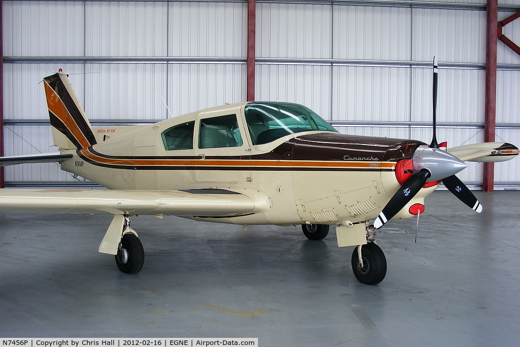 N7456P, 1961 Piper PA-24-250 Comanche C/N 24-2646, Million Air Ltd