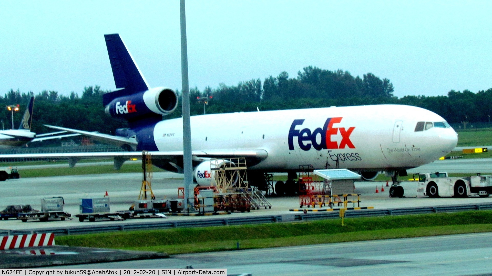 N624FE, 1990 McDonnell Douglas MD-11 C/N 48443, FedEx Express