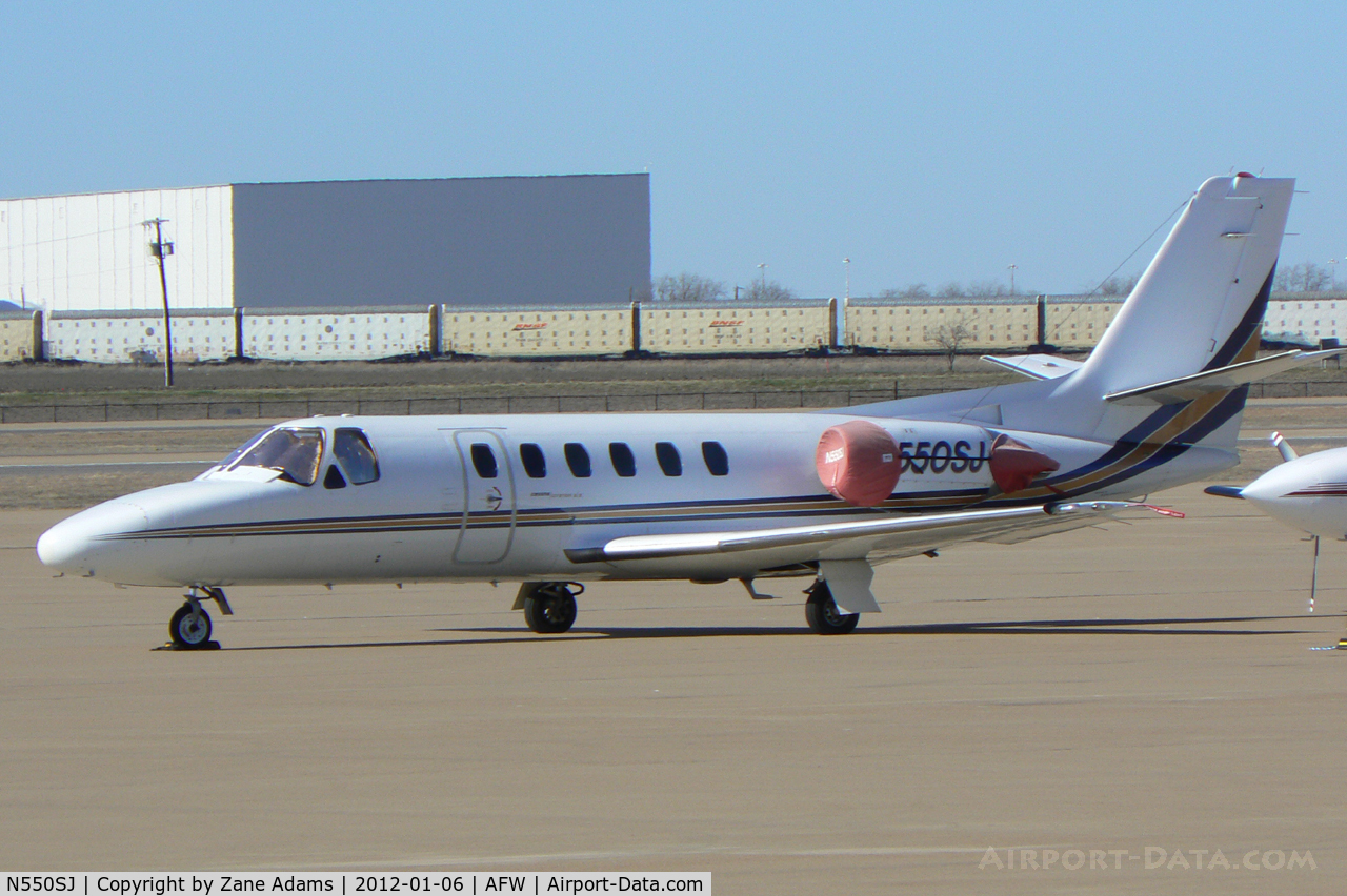 N550SJ, 1986 Cessna S550 Citation IIS C/N S550-0100, At Alliance Airport - Fort Worth, TX