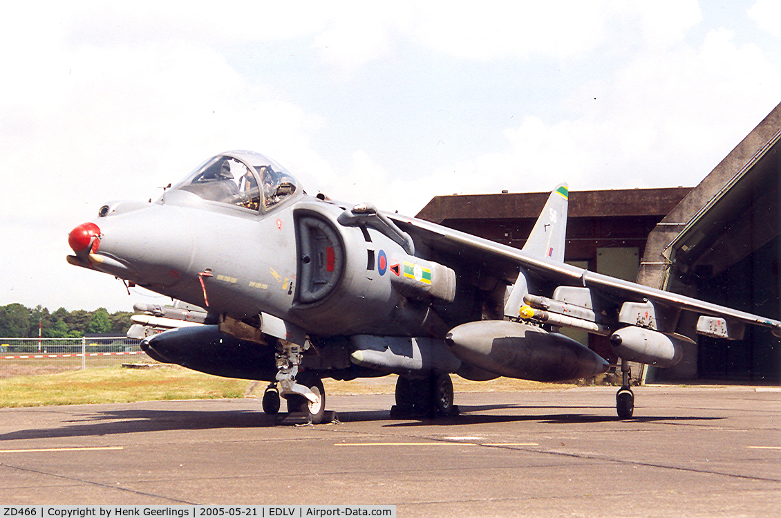 ZD466, 1989 British Aerospace Harrier GR.7 C/N P56, Air Show Niederrhein - Weeze Airport , 2005