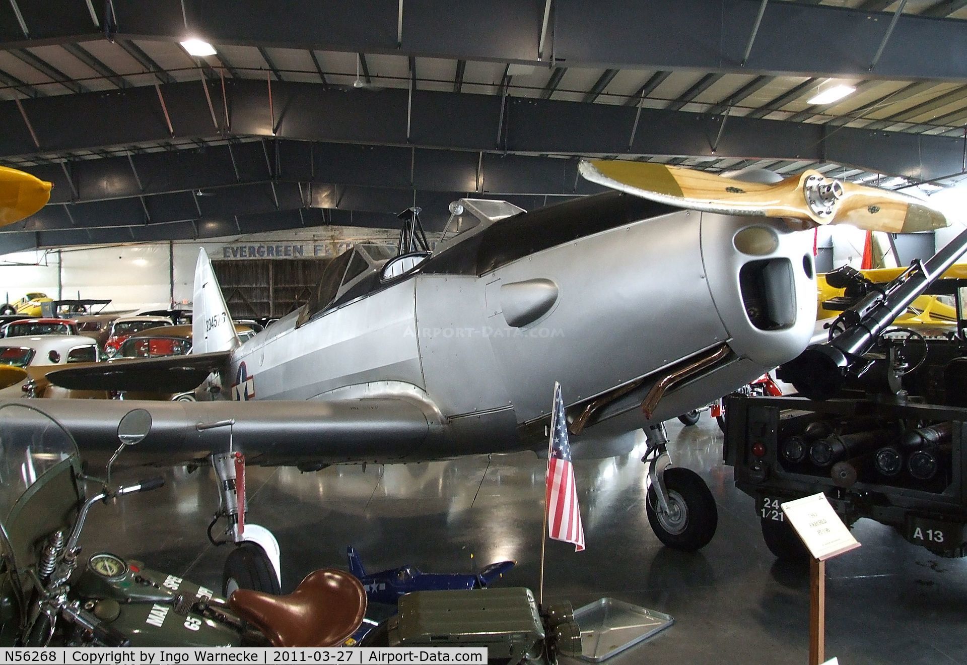 N56268, 1943 Fairchild M-62A C/N T43-5242, Fairchild M-62A (PT-19) at the Western Antique Aeroplane and Automobile Museum, Hood River OR