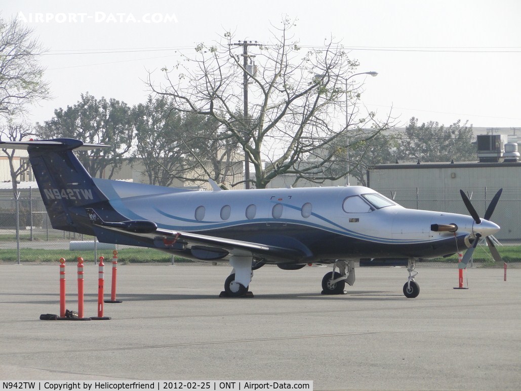 N942TW, 2005 Pilatus PC-12/45 C/N 636, Parked on the south west side