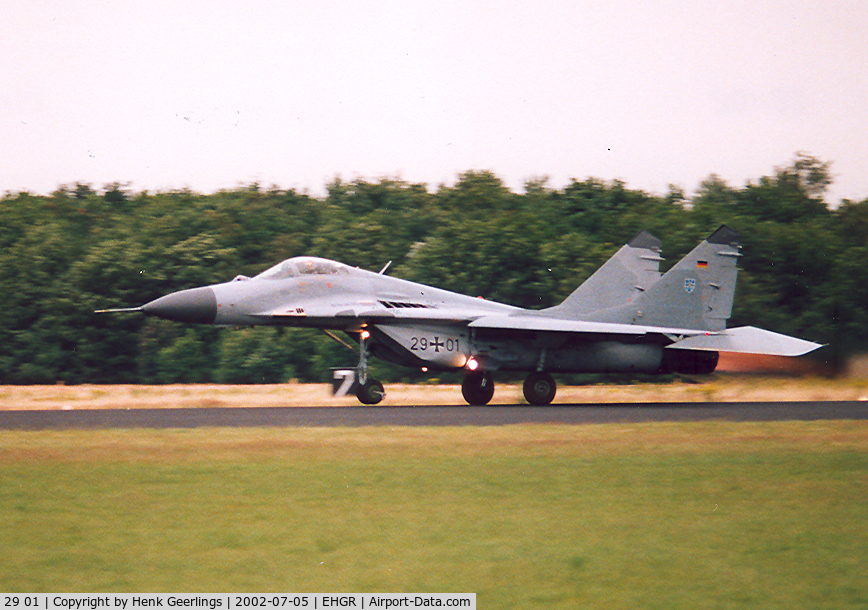 29 01, 1988 Mikoyan-Gurevich MiG-29G C/N 2960525106/3412, Dutch AF Open Day at Gilze Rijen AB - 2002
