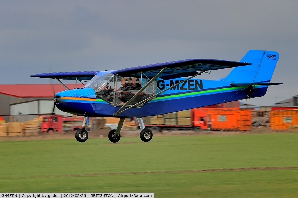 G-MZEN, 1996 Rans S-6ESD Coyote II C/N PFA 204-12823, Whispering in out of the gloom!