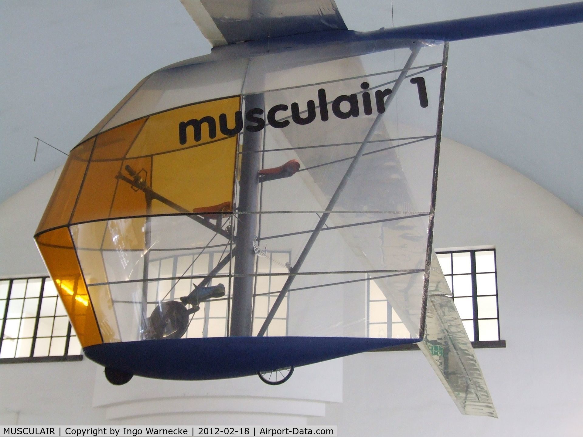 MUSCULAIR, 1984 Rochelt Musculair 1 C/N 01, Günther Rochelt Musculair 1 human-powered aircraft at the Deutsches Museum, München (Munich)