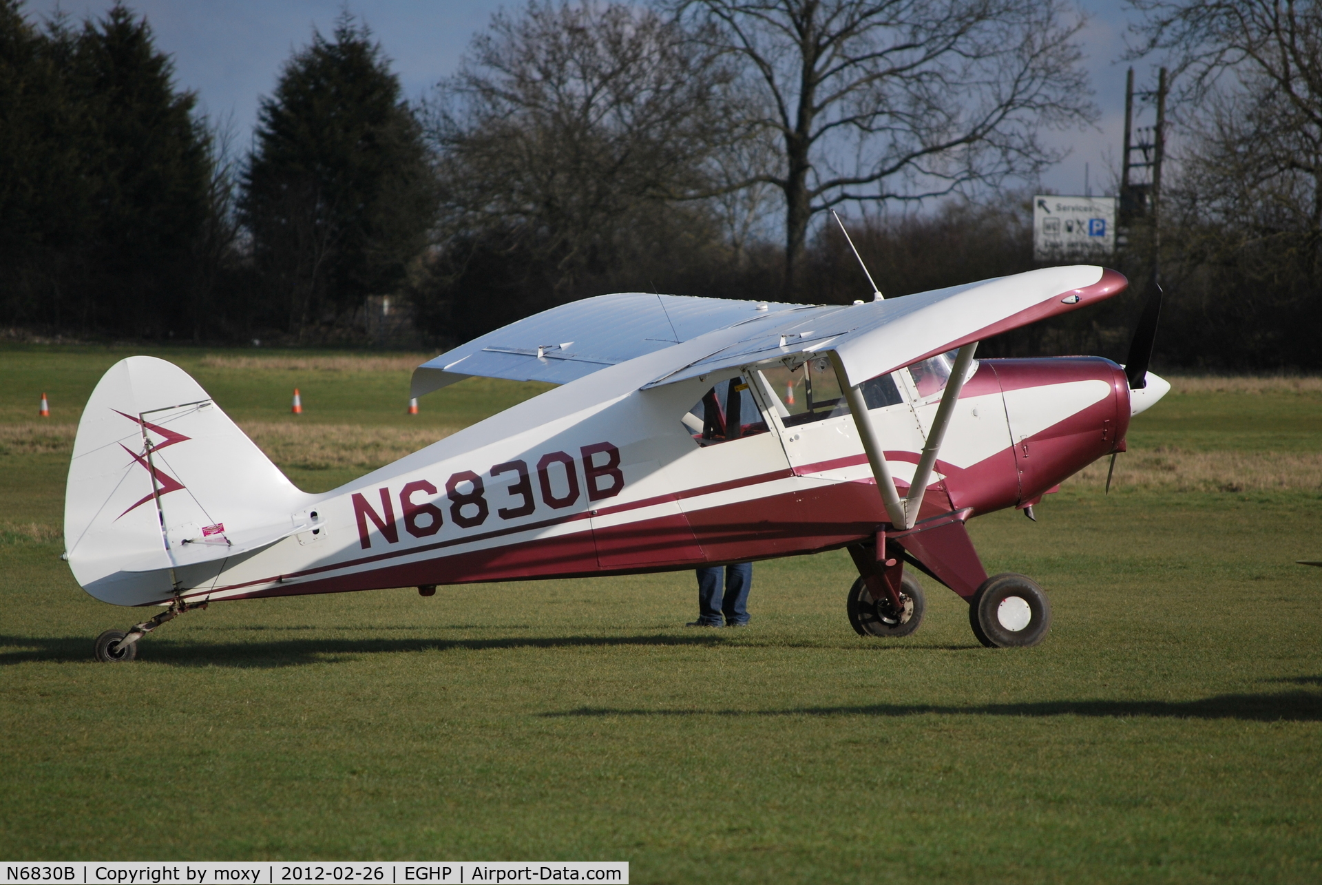 N6830B, Piper PA-22-150 C/N 22-4128, Piper PA-22-150 at Popham