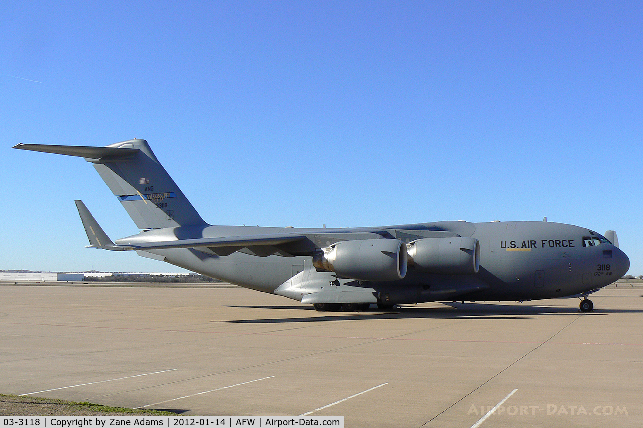 03-3118, 2003 Boeing C-17A Globemaster III C/N P-118, At Alliance Airport - Fort Worth, TX