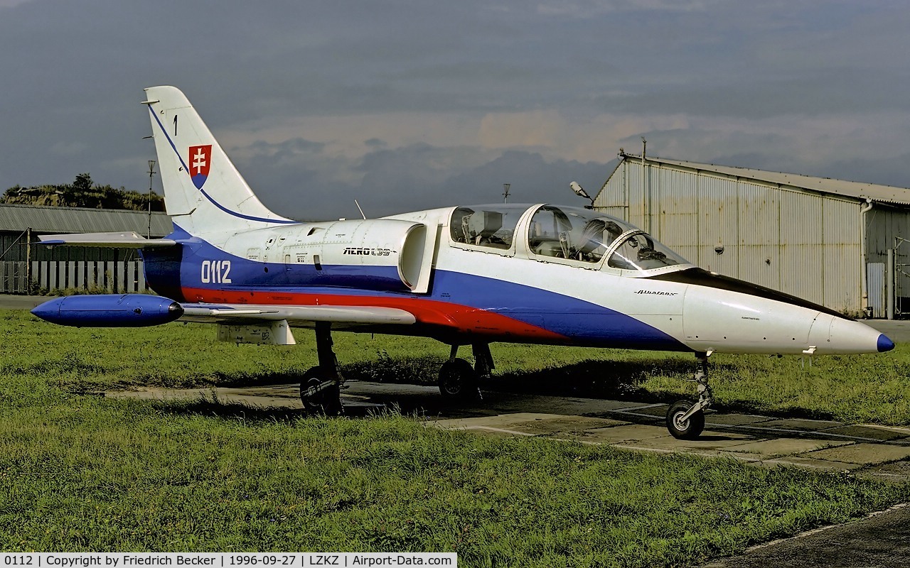 0112, Aero L-39C Albatros C/N 330112, flightline at Kosice