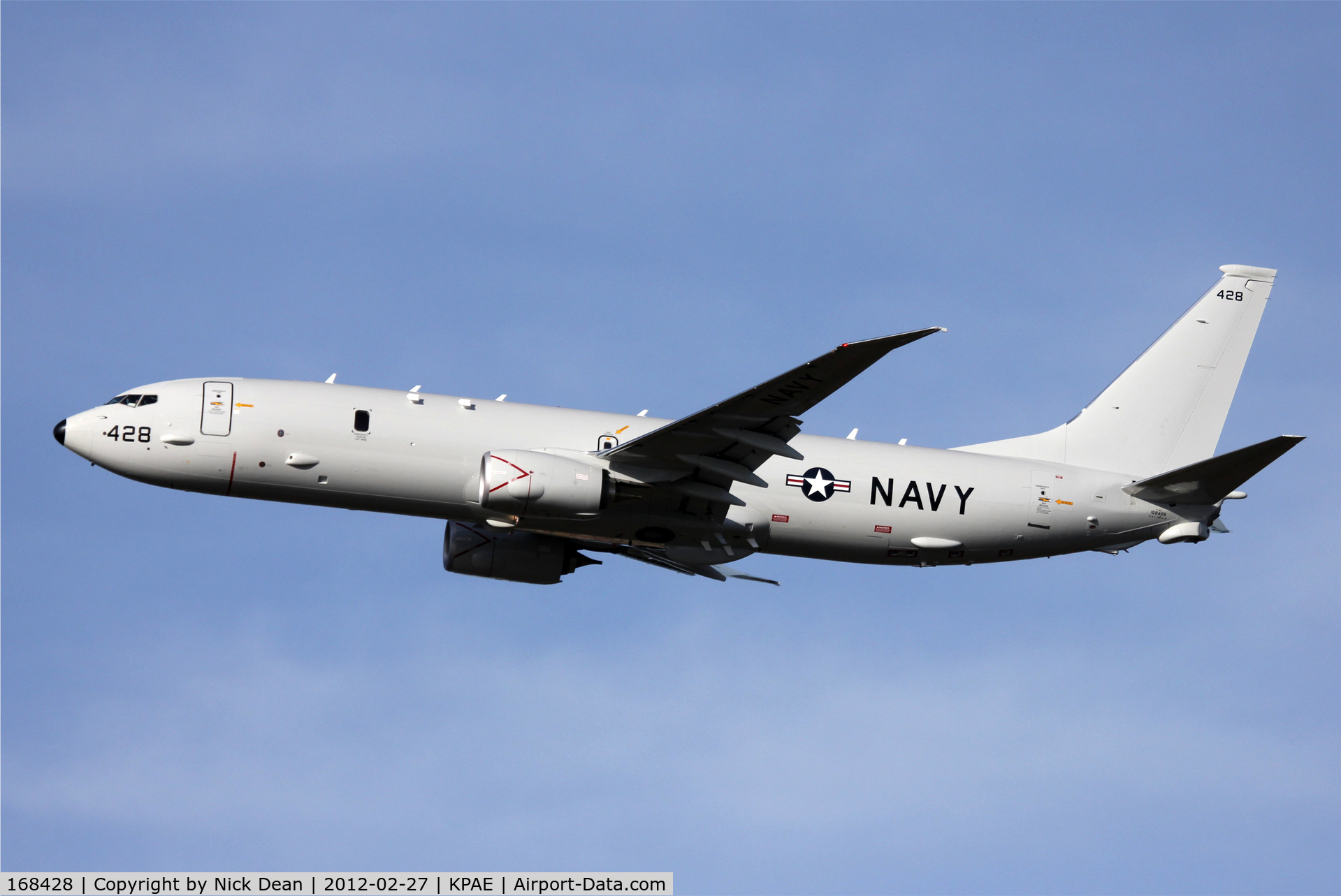 168428, 2011 Boeing P-8A Poseidon C/N 40808, KPAE/PAE Score 97