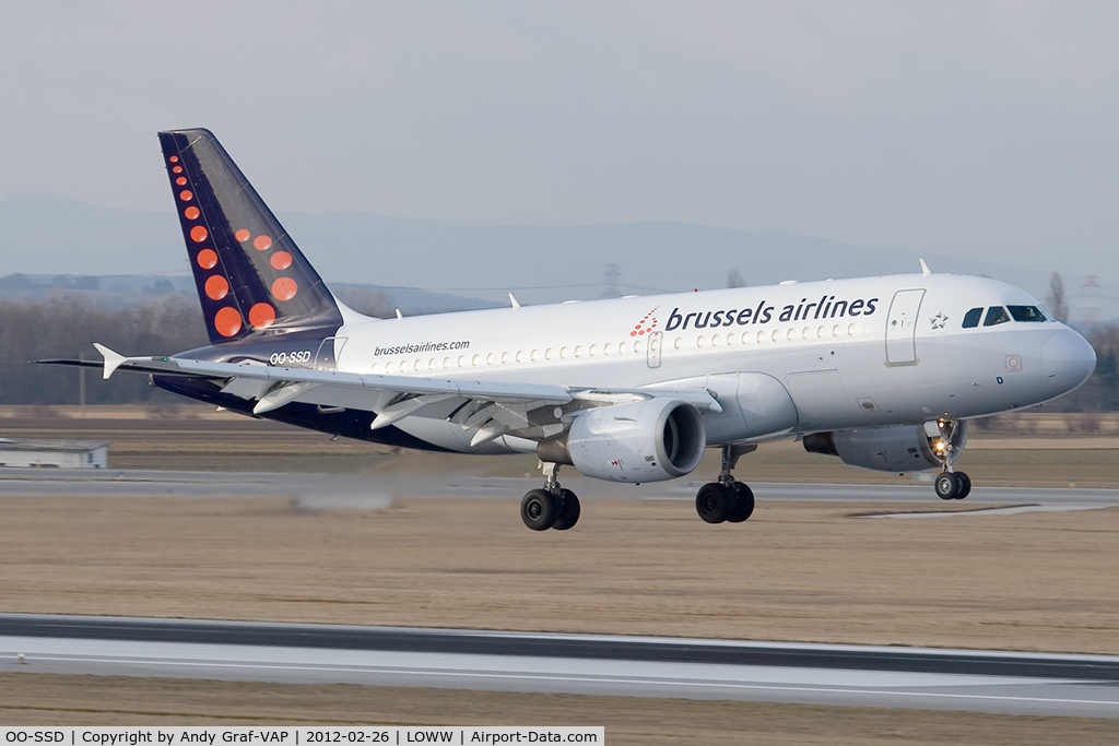 OO-SSD, 1999 Airbus A319-112 C/N 1102, Brussel Airlines A319