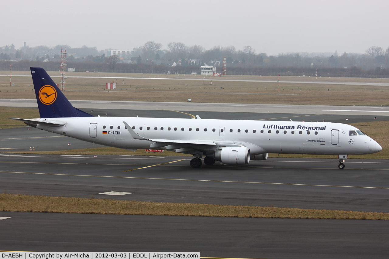 D-AEBH, 2011 Embraer 195LR (ERJ-190-200LR) C/N 19000447, Lufthansa CityLine, Aircraft Name: Freising