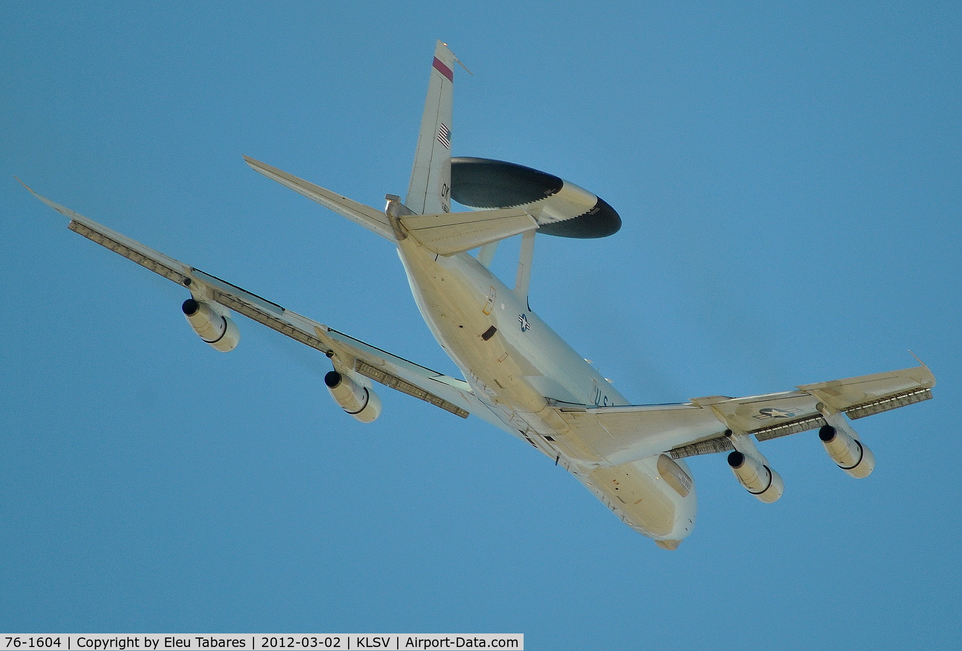 76-1604, 1976 Boeing E-3B Sentry C/N 21434, Taken during Red Flag Exercise at Nellis Air Force Base, Nevada.