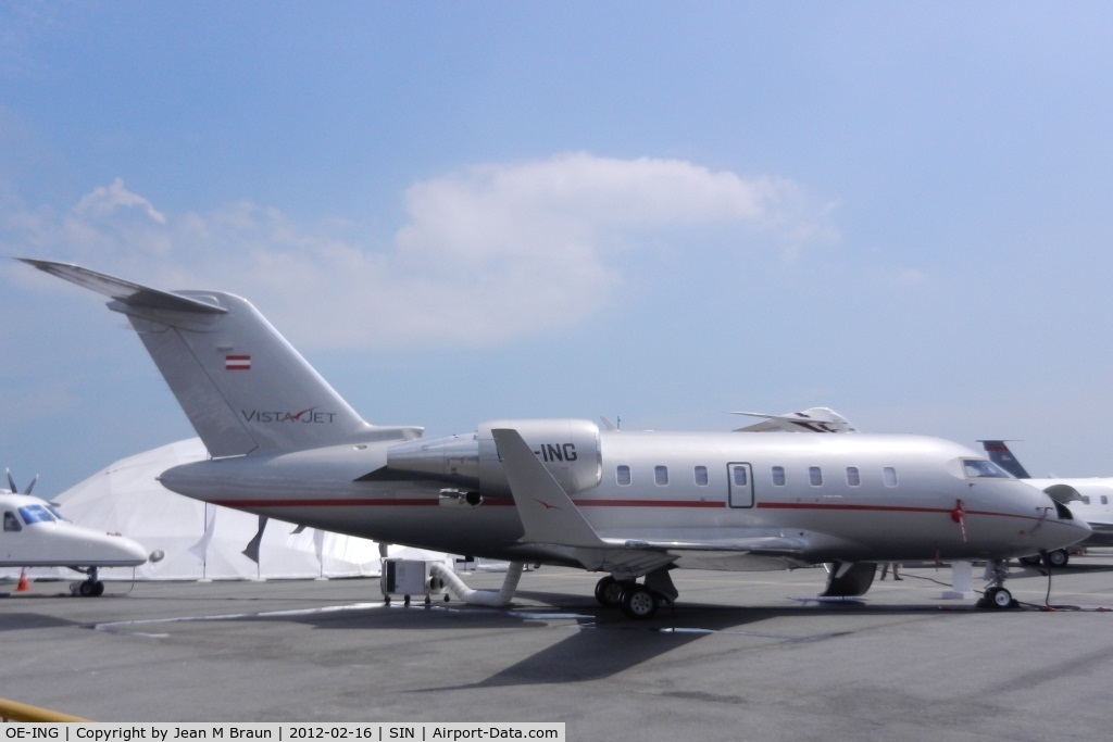 OE-ING, 2010 Bombardier Challenger 605 (CL-600-2B16) C/N 5845, Singapore Airshow 2012