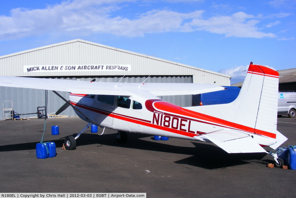 N180EL, 1980 Cessna 180K Skywagon C/N 18053121, ex G-BOIA, recently re-registered and repainted