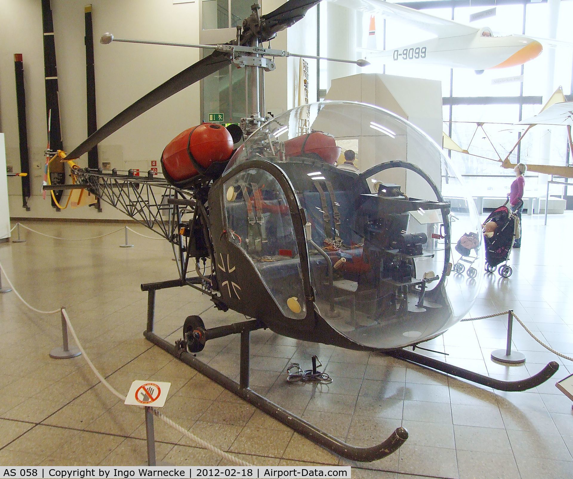 AS 058, Agusta AB-47G-2 C/N 258, Agusta-Bell 47G-2 at the Deutsches Museum, München (Munich)