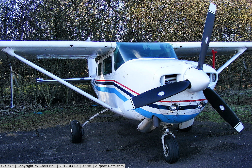 G-SKYE, 1978 Cessna TU206G Turbo Stationair Turbo Stationair C/N U206-04568, at Hinton in the Hedges