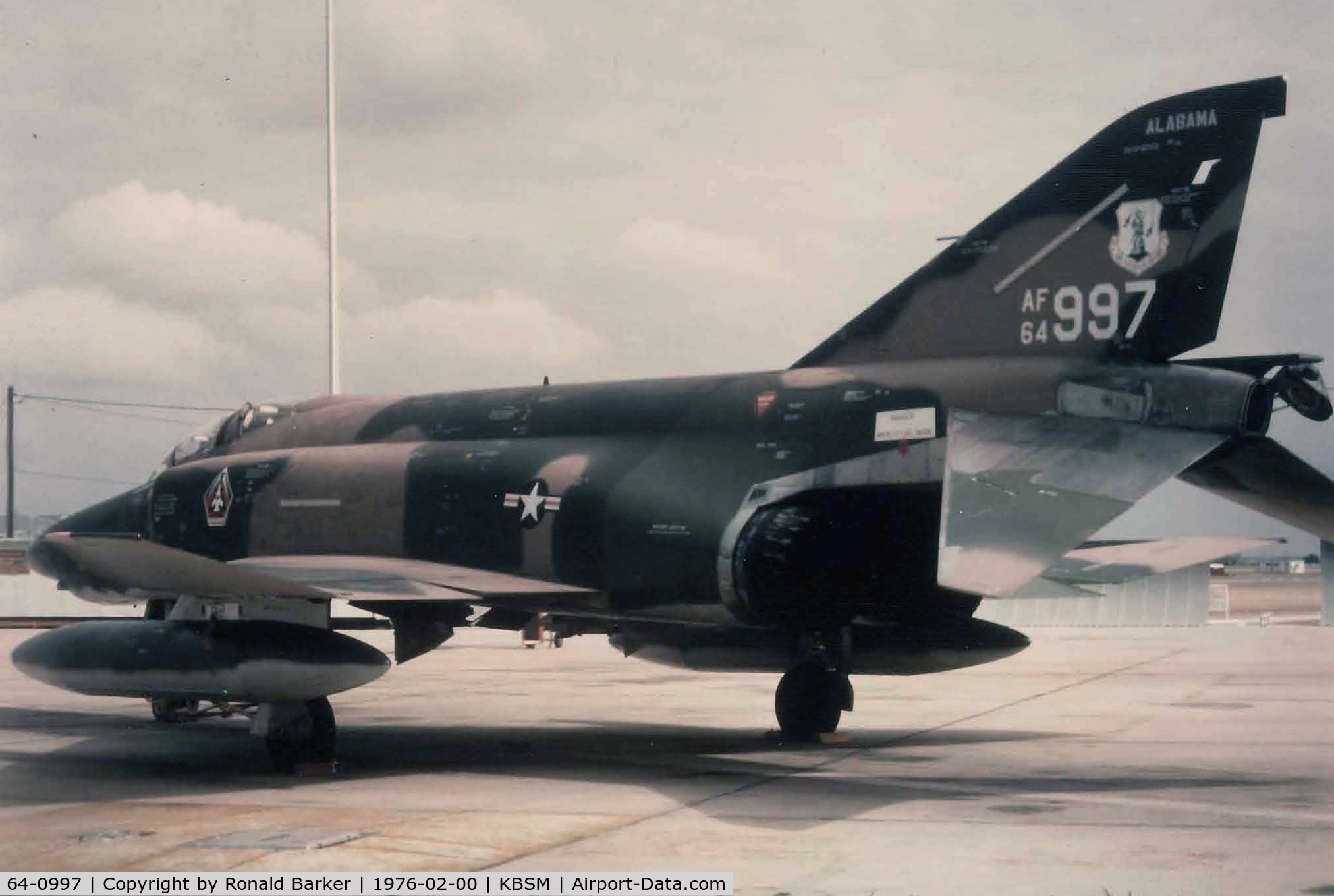 64-0997, 1964 McDonnell RF-4C Phantom II C/N 660, Bergstrom AFB, TX  Feb 1976
