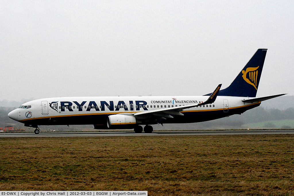 EI-DWX, 2008 Boeing 737-8AS C/N 33630, Ryanair
