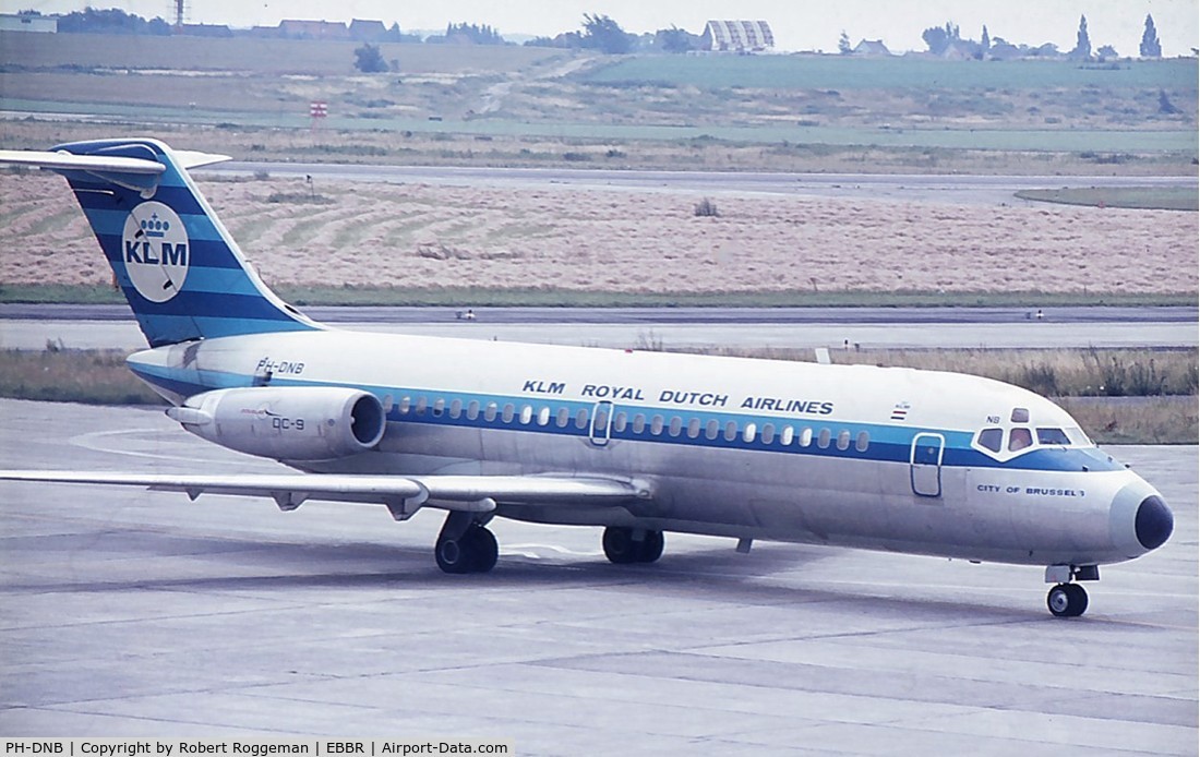 PH-DNB, 1965 Douglas DC-9-15 C/N 45719, Named CITY OF BRUSSELS.Late 1960's.
